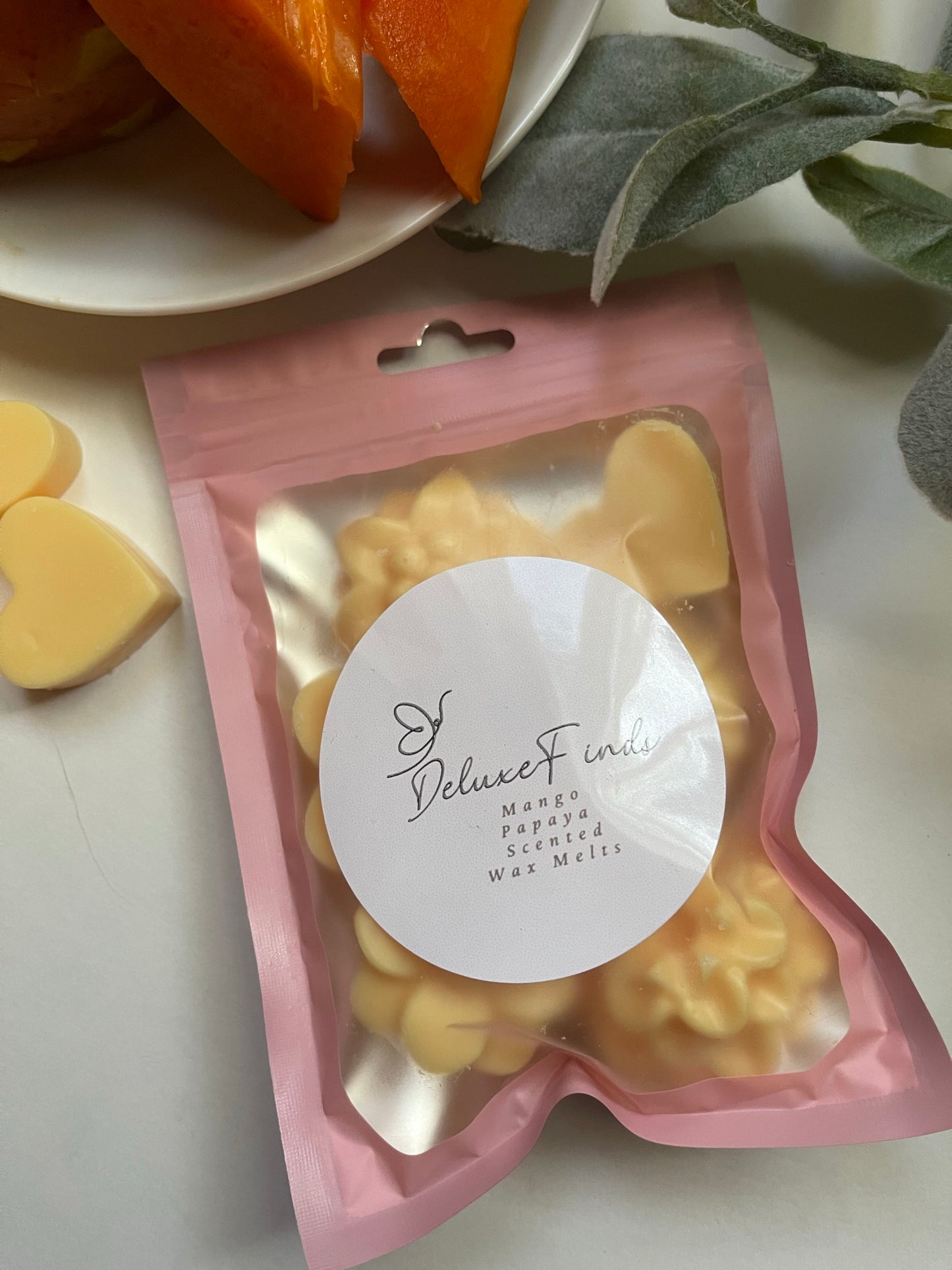 Tropical Bliss Mango Papaya Wax Melts - A Fragrant Escape to Paradise