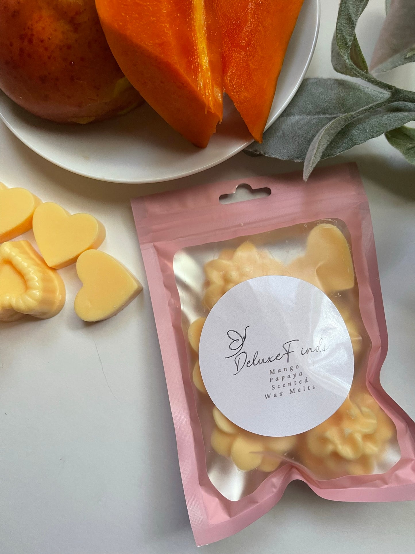 Tropical Bliss Mango Papaya Wax Melts - A Fragrant Escape to Paradise